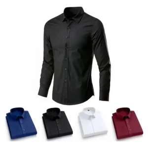 Camisa Social Manga Longa Slim Fit Masculina Clássica